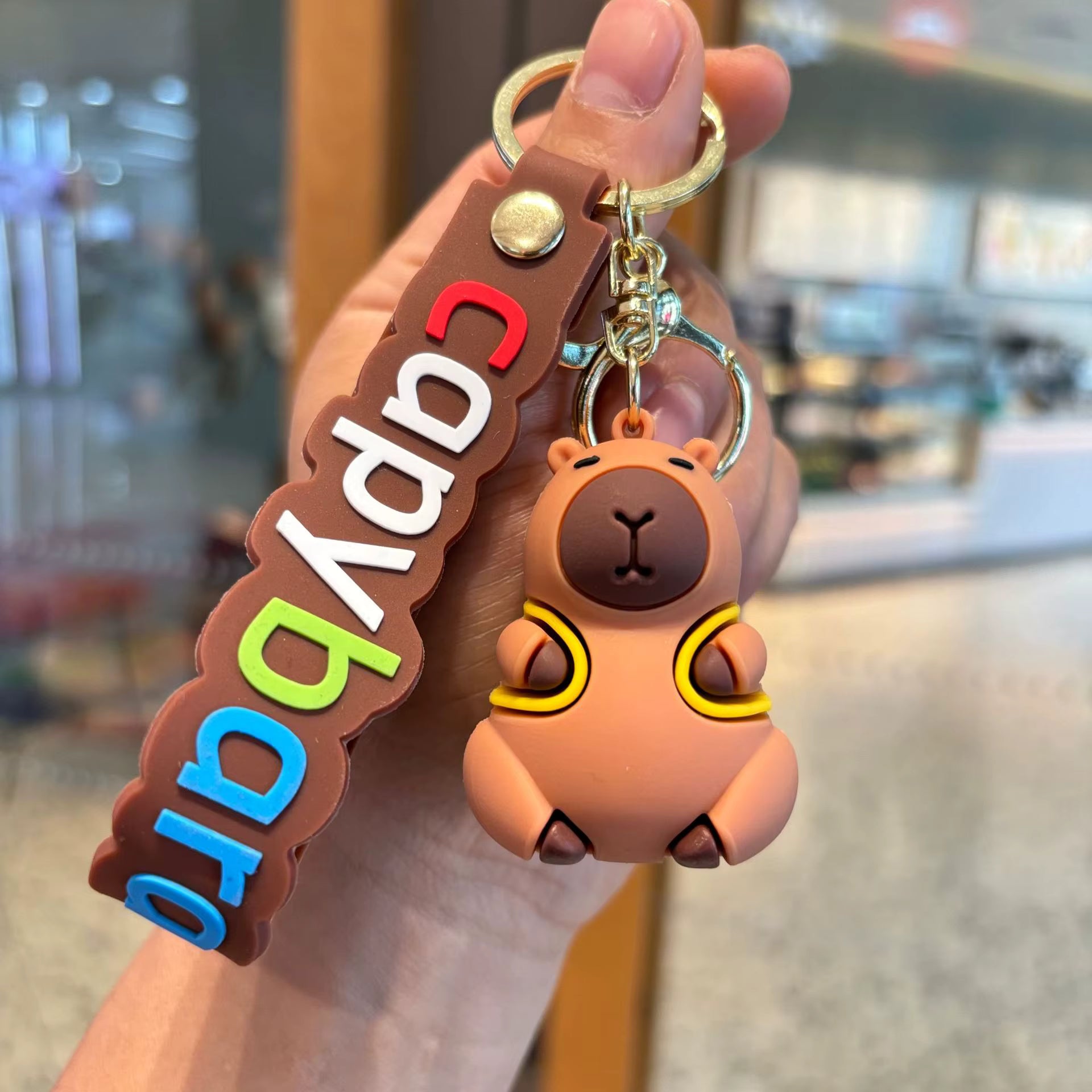 Kawaii Teddy Bear Backpack - Bag Charm with Wrist Strap Keychain-1