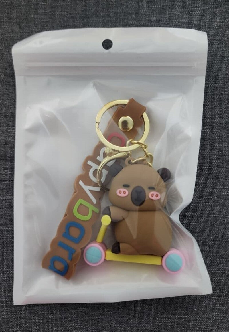 Kawaii Teddy Bear Scooter - Bag Charm with Wrist Strap Keychain-2