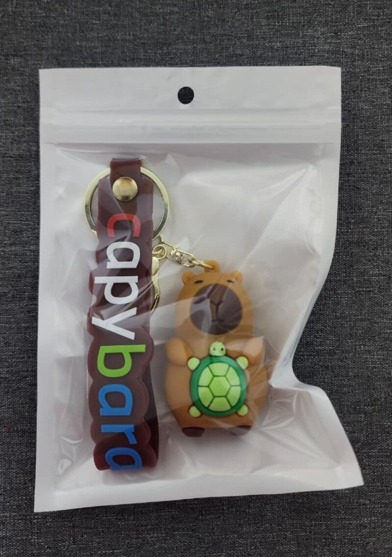 Kawaii Teddy Bear Tortoise - Bag Charm with Wrist Strap Keychain-2