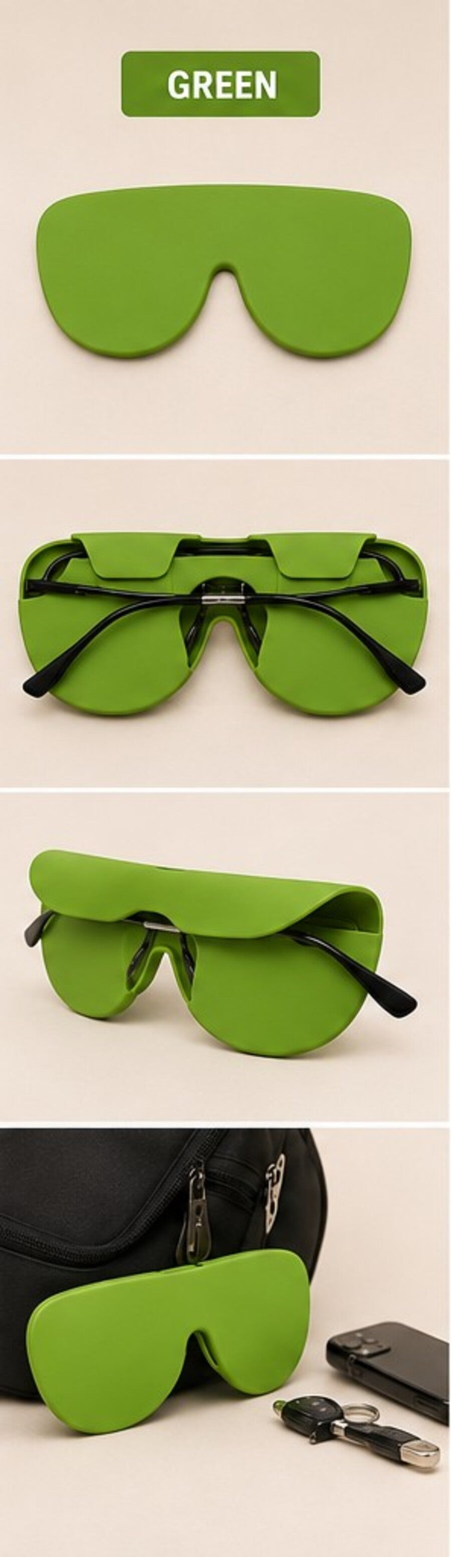 Silicon Glass Lens Protective Cover, Suitable For Glass Lens Protection & Storage Light Green-7