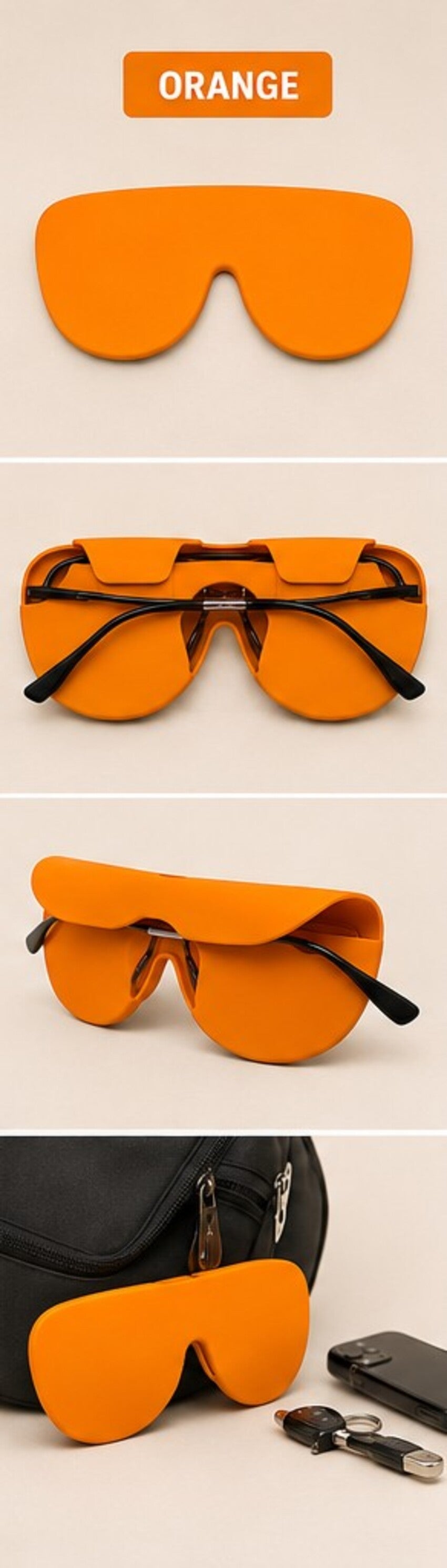 Silicon Glass Lens Protective Cover, Suitable For Glass Lens Protection & Storage Orange-7