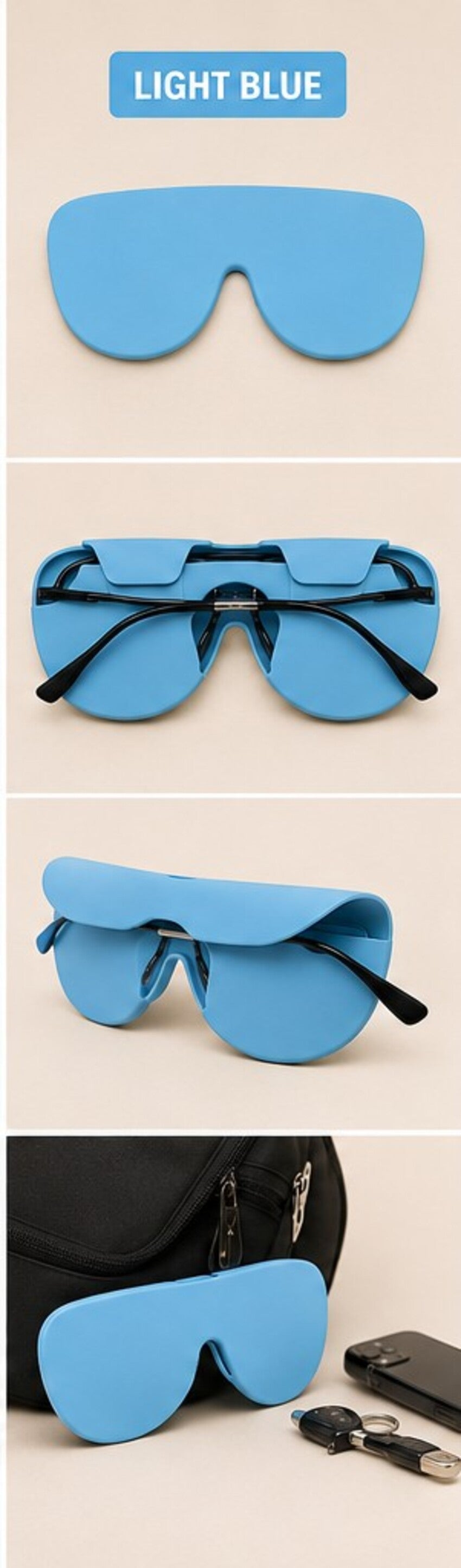 Silicon Glass Lens Protective Cover, Suitable For Glass Lens Protection & Storage Light Blue-7