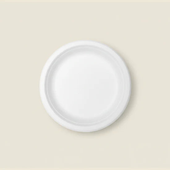Bagasse Disposable Round Plates - 12 inch (50 pcs)-4