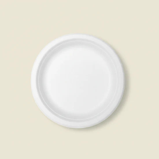 Bagasse Disposable Round Plates - 11 inch (50 pcs)-4