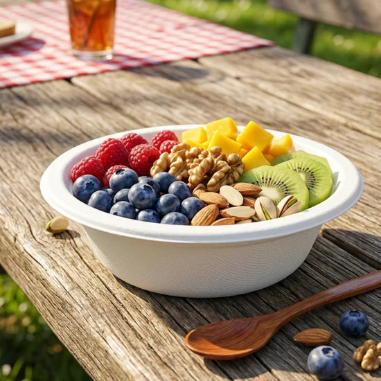 Bagasse Disposable Bowls - 6oz (50 Pcs)-4