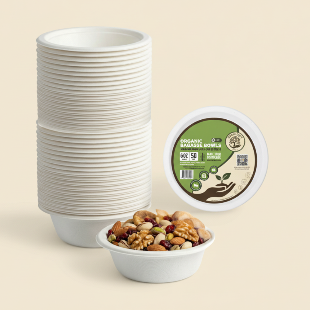 Bagasse Disposable Bowl - 6oz