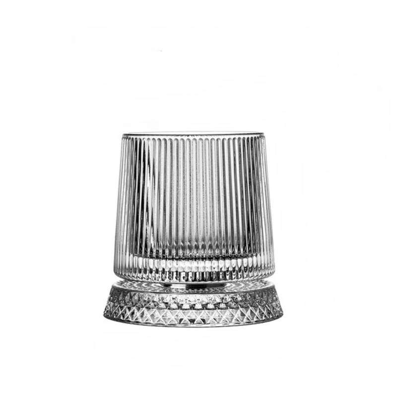 Swriling 360 Degree Glass - Vertical Stripes + 1 Coaster + 1 Gliwing Cube-3