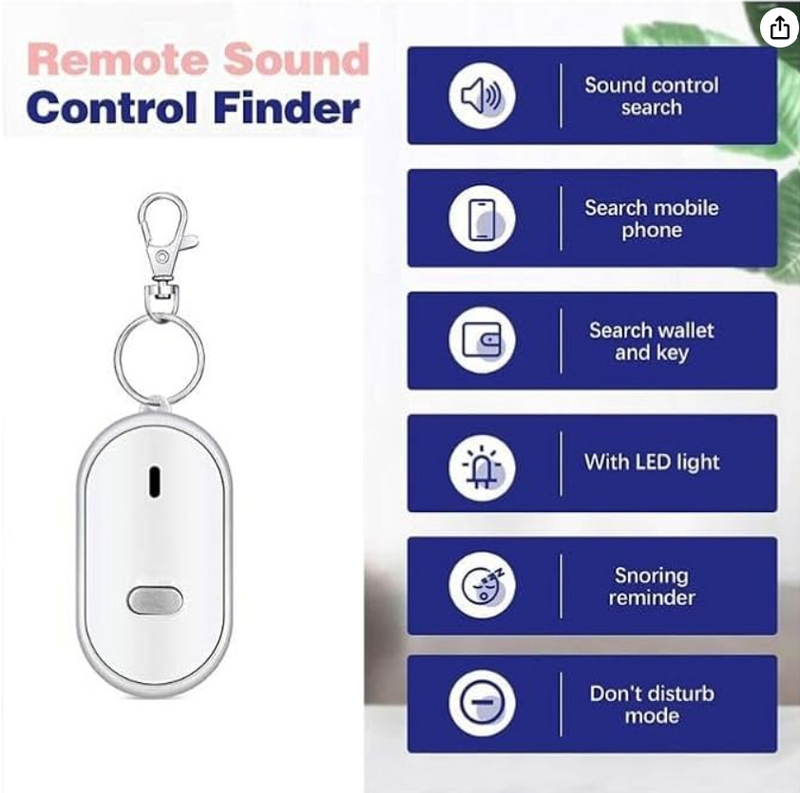 Whistle Key Finder & Light-5