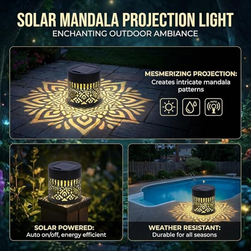 Yellow Colour Solar Mandela Garden Light-5