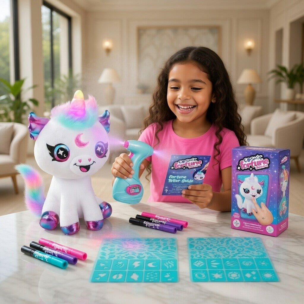 Airbrush Plush - Cosmic Unicorn