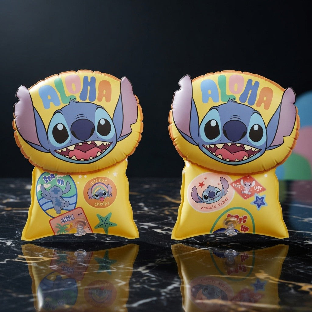 Disney 3D Arm Bands - Stitch - Packed In Color Box - 15 Cm Wide-1