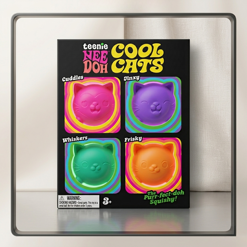 Needoh Cool Cats Teenie  Multi-Pack