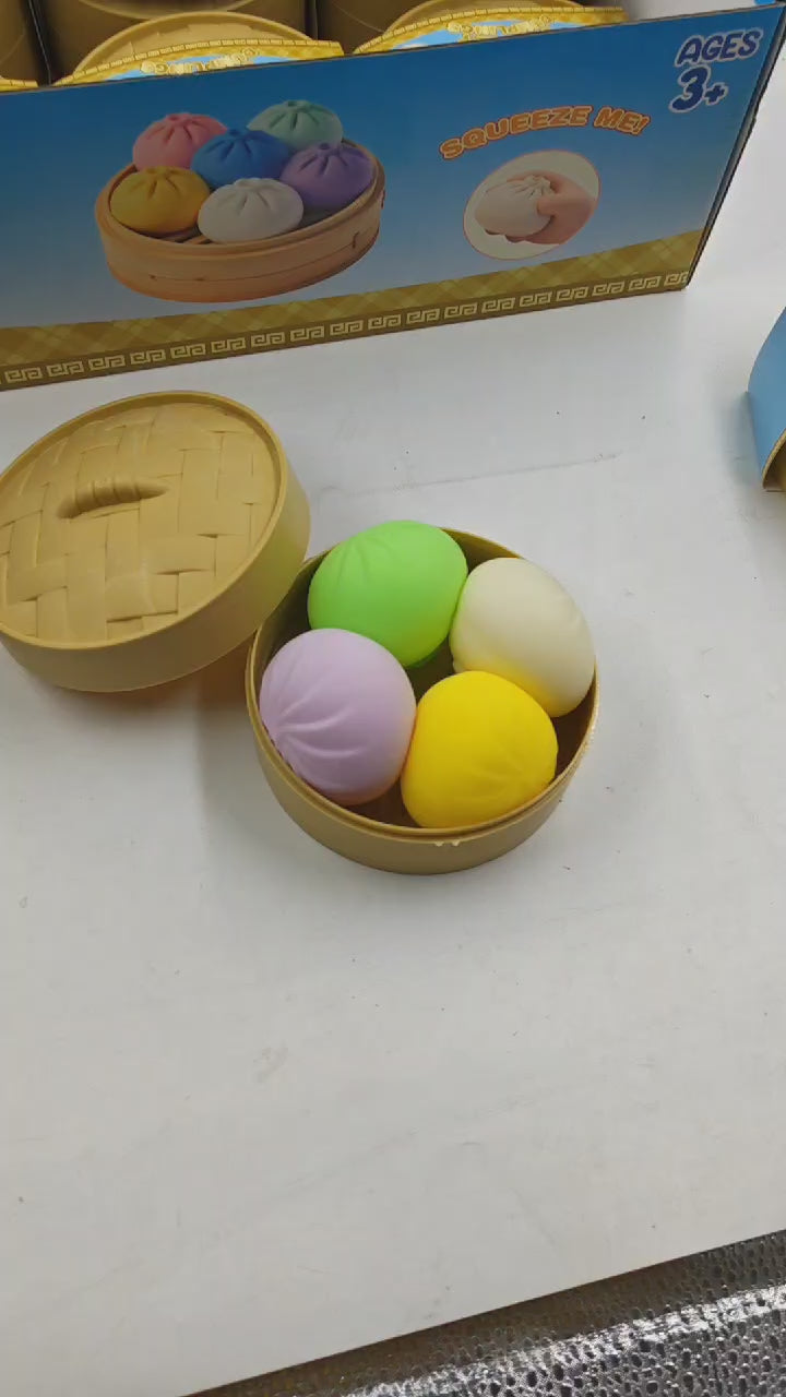 4 in a Box Squishy Dumpling (Assorted 4 Colours in a box)-2
