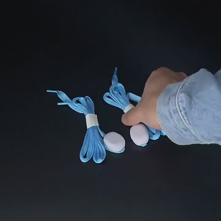 Glowing LED Shoe Lace Blue Colour - Flashing LED Shoelace with 3 Modes of Flasing Light for all.-2