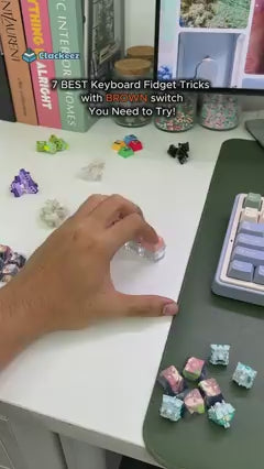 4 Key Light Up Multicolour Keycap Keychain-5